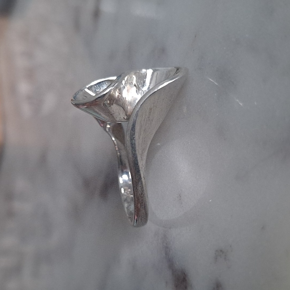 Sterling Silver Wave Ring - image 3